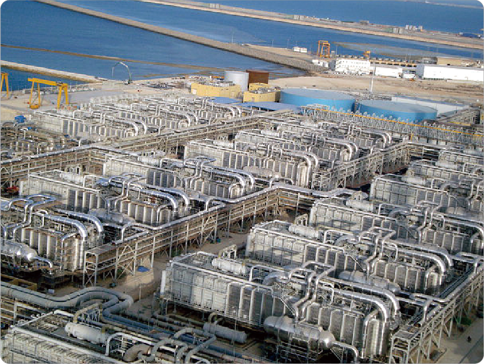 Seawater desalination plants
